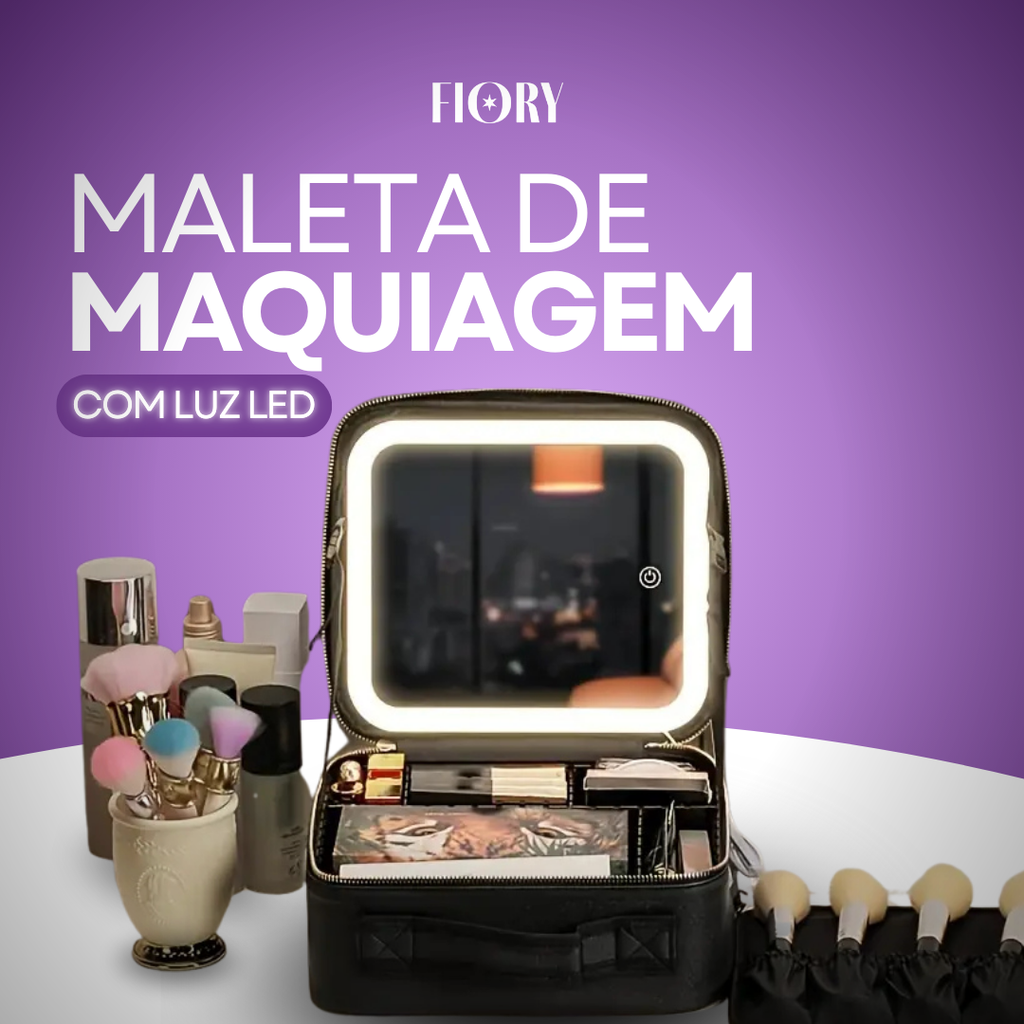 MALA DE MAQUIAGEM FIORY - Oferta esquenta Black Friday