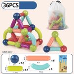 Kit Magnet Toy - Conjunto de Bolas e Hastes Magnéticas - Saúde no Cotidiano