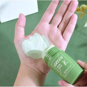 Green Mask Stick - Máscara Purificante de Chá Verde para Cravos e Poros Dilatados - Revitalizante - Anti Acne - Saúde no Cotidiano