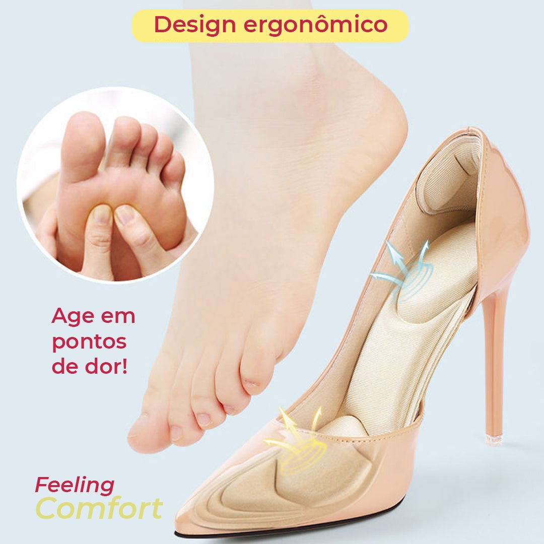 Kit Palmilhas Ortopédicas para Calçados Folgados – Feeling Comfort