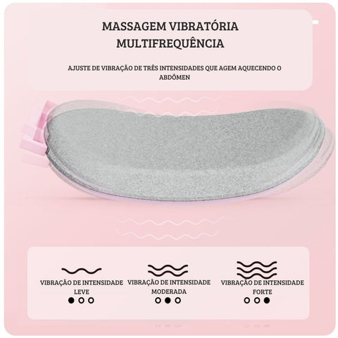 Massageador Térmico para Alívio das Cólicas - Massageador para Alívio de Dores Menstruais