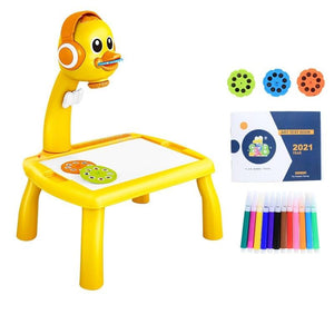 Mini Mesa Projetora Infantil - Mesa de Desenho Infantil com Projetor - Saúde no Cotidiano